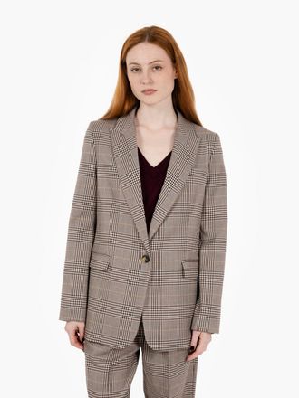 SOLOTRE Blazer check monopetto multicolor