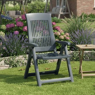 Dmora Dmora Fauteuil Pliant Multi-positions, Made In Italy, 58 X 62 X 108 Cm, Couleur Verte