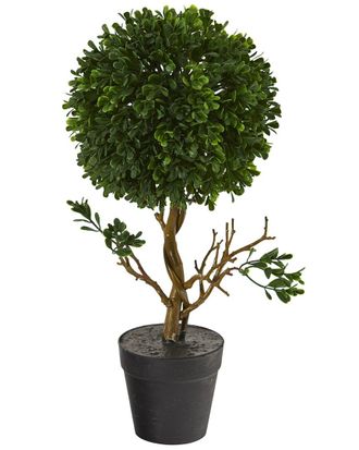 Nearly Natural 15In Boxwood Topiary Artificial Tree: Uv-Resistant (Indoor/Outdoor)