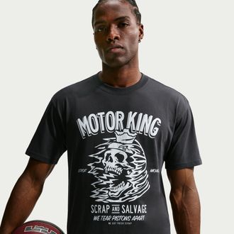 Nike LeBron Motor King Nike Mens Basketball T-Shirt in Black | IH8558-045