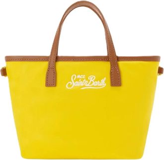 MC2 Saint Barth City Bag Mini Nylon - Dames - Mini tas - Geel - ONE Size - Nylon - Tassen
