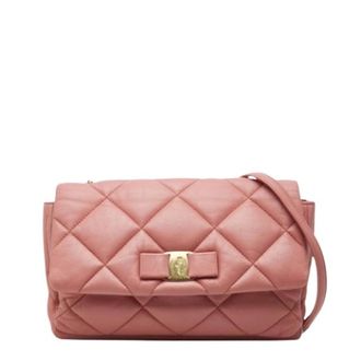 Ferragamo Pre-owned Cross Body Bags, female, Pink, Size: ONE SIZE Pre-owned Shoulder Bag