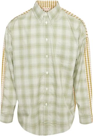 Marni Camicia oversize a quadri - Verde