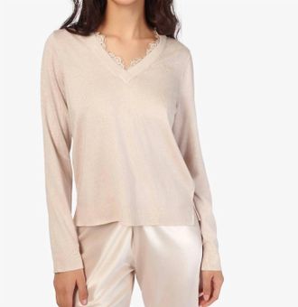 Cami NYC Edwina V-Neck Sweater In Oat