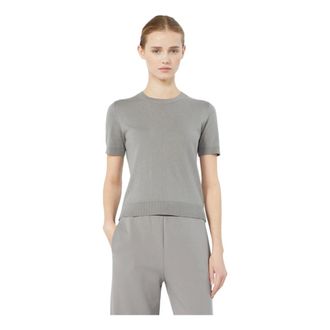 Max Mara Dames, Truien, Grijs, Maat: S Katoen