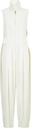 Zimmermann Luna Twill Jumpsuit - Dames - Jumpsuits - Wit - 2XS - Jumpsuits & Playsuits