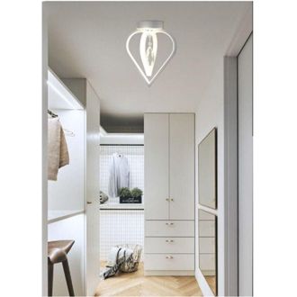 Trade Shop Trade Shop Traesio - Trade Shop - Lampadario Plafoniera a Soffitto 2 Cuori Pendente Luce 6500k 4000k 3000k Pn-01b