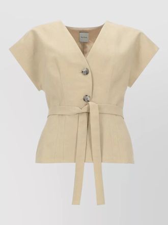 Paul Smith short sleeve v neck tailored jacket