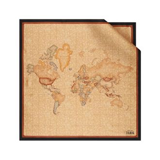 Alviero Martini 1A Classe Zwart Geo Classic Zijden Sjaal - Dames - Zijden sjaals - Veelkleurig - ONE Size - Accessoires