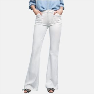 Paige Genevieve Flare Jean In Ultra White