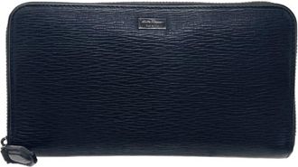 Ferragamo Leather Long Wallet (Bi-Fold) (Pre-Owned)