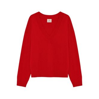 Anine Bing Truien & Vesten, Dames, Rood, XS, Kasjmier, Lee Sweater