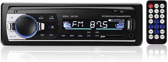 OEM Autorradio Bluetooth Digital De 1 Din Para Salpicadero, Manos Libres, 12 V, Reproductor Multimedia Mp3, Usb/sd/aux Con Mando A Distancia