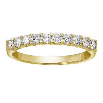 Vir Jewels 1/2 cttw Diamond Wedding Band 14K Gold 10 Stones Prong Set Round