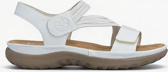 Rieker Womens Rieker 64870 Womens Ankle Strap Sandals White - Size: 6.5