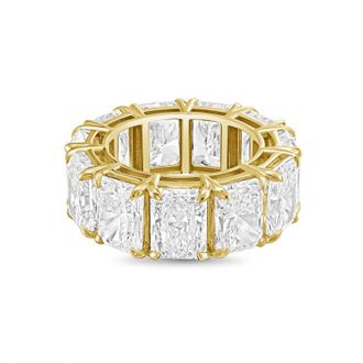 Diana M. Jewels 14kt yellow gold 10.00cts radiant lab grown diamond eternity band