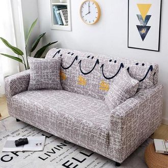OEM Funda Para Sof&aacute; De 2 Plazas Con Estampado (145-185 Cm) + Funda De Almohada De Regalo - A27