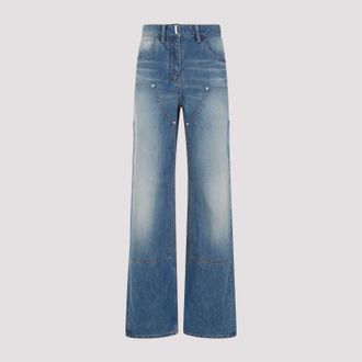 Givenchy Womens Cotton Jeans - Blue - Size 26 (Waist)