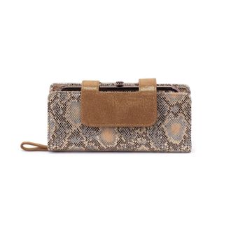 Hobo Womens Nancy-Continental Wallet In Animal Print
