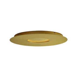 QAZQA Qazqa - Moderno L&aacute;mpara De Techo Moderna Dorada De 60 Cm Con Led Regulable En 3 Pasos - Morning Acero Redonda Incluye Led Max. 1 X 26 Watt