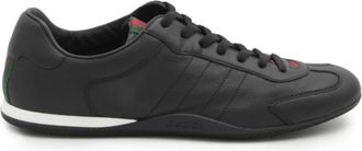 Gucci Shift Sneaker - Heren - Sneakers - Zwart - 42 EU - Leer - Schoenen
