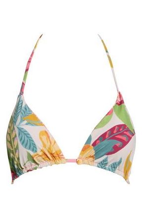 Roxy Hot Tropics Reversible Triangle Bikini Top in Tropic Multi at Nordstrom Rack, Size Medium