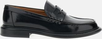 Givenchy Black Leather Loafers