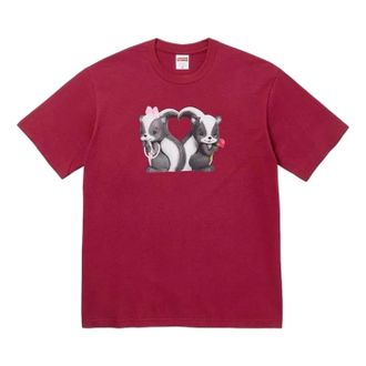 SUPREME SS26 Skunk T-Shirt Cardinal SUP-SS26-351-CRD