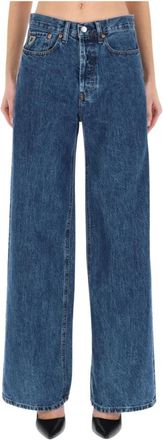 Lois Skater Loose Wide Leg Jeans - Dames - Loose Fit Jeans - Blauw - W24 - Katoen - Jeans