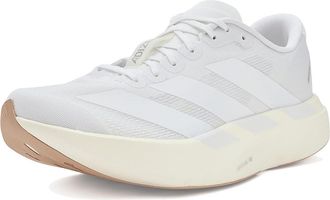 adidas adiZero Evo SL Running Womens Running Shoes White/White/Warm Sandstone : 10.5 C - Medium, Synthetic/Textile