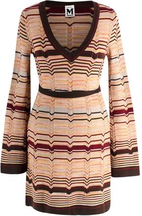 Missoni Stripe Multicolour Belted Dress Size XXS