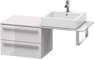 Duravit Duravit X-large Armario Base Para Consola 6524, 2 Cajones, 600mm, Color (frente/cuerpo): Laca Blanca Lila Alto Brillo - Xl652402727