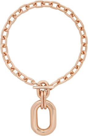 Paco Rabanne Oval Link Chain Necklace - Dames - Kettingen - Roze - ONE Size - Accessoires