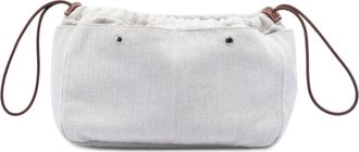 Herm&egrave;s Canvas and Barenia Fourbi Pouch 25