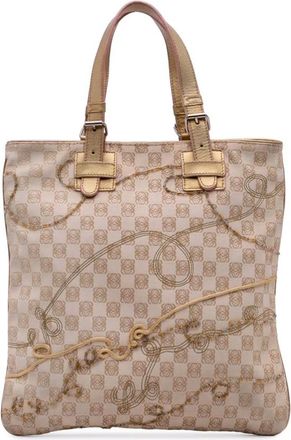 Loewe Pre-owned Tote Bags, female, Brown, Size: ONE SIZE Pre-owned Graphic Print Tote Bag
