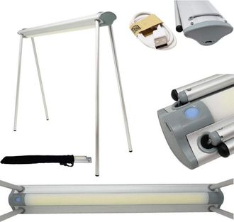 Trade Shop Trade Shop Traesio - Trade Shop - Lampada Estetista Tavolo Scrivaninini Led Bianca Dimmerabile Recaricabile