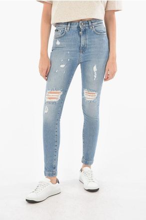 Dolce & Gabbana Slim-Fit Distressed Jeans AUDREY size 44