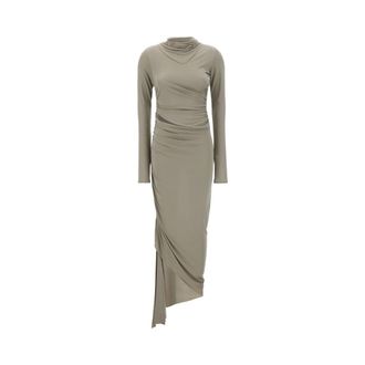 ADĀMO Andrea Adamo Maxi Dresses, female, Gray, Size: S Maxi Dresses