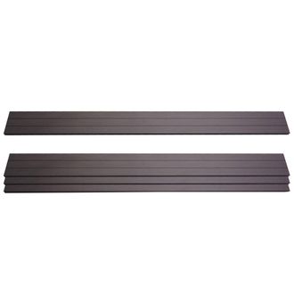 Hhg Hhg - Nunca Usado] Lote De 4 Lamas De Protecci&oacute;n Wpc Sarthe, Tablas Cortaviento, Aprox. 1 M&sup2;, 180 Cm, Antracita