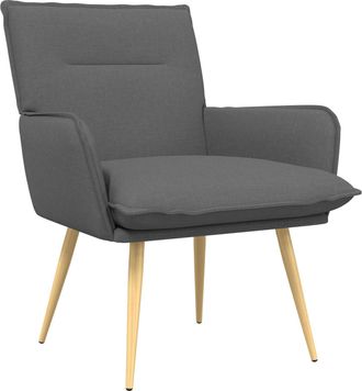 vidaXL Sill&oacute;n Gris Oscuro Tela Vidaxl
