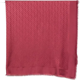 Fendi Ff Wool And Silk Shawl