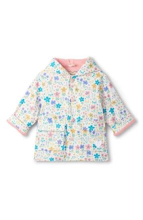 Hatley Kids Little Garden Chicks Rain Jacket in White at Nordstrom, Size 12-18M