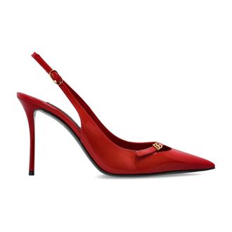 Dolce & Gabbana Schoenen, Dames, Rood, 38 1/2 EU, Leer, Leren schoenen met hak