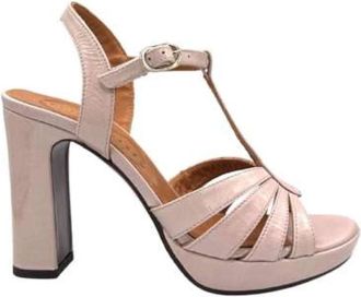 Chie Mihara Roze Lakleren Sandaal met Gesp - Dames - Sandalen met hakken - Roze - 35 EU - Leer - Schoenen