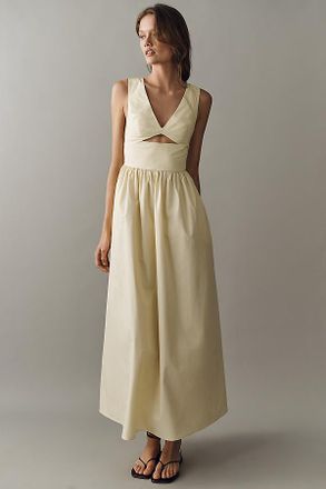 Susana Monaco V-Neck Cotton Maxi Dress
