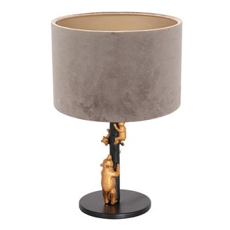 Steinhauer Anne Lighting - L&aacute;mpara De Mesa - Animaux - Negro - Metal Velours