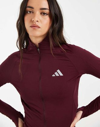 adidas Adi365 Seasonal Womens - Giacca da corsa magenta doppio-Rosso