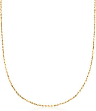 Ross-Simons 2.6mm 14kt Yellow Gold Rope-Chain Necklace