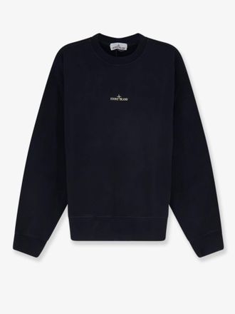Stone Island Felpa in cotone organico con stampa Logo - STONE ISLAND - gender_Man