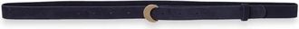 Cortana Luna Su&egrave;de Riem met Halvemaan Gesp - Dames - Riemen - Blauw - ONE Size - Su&egrave;de - Accessoires